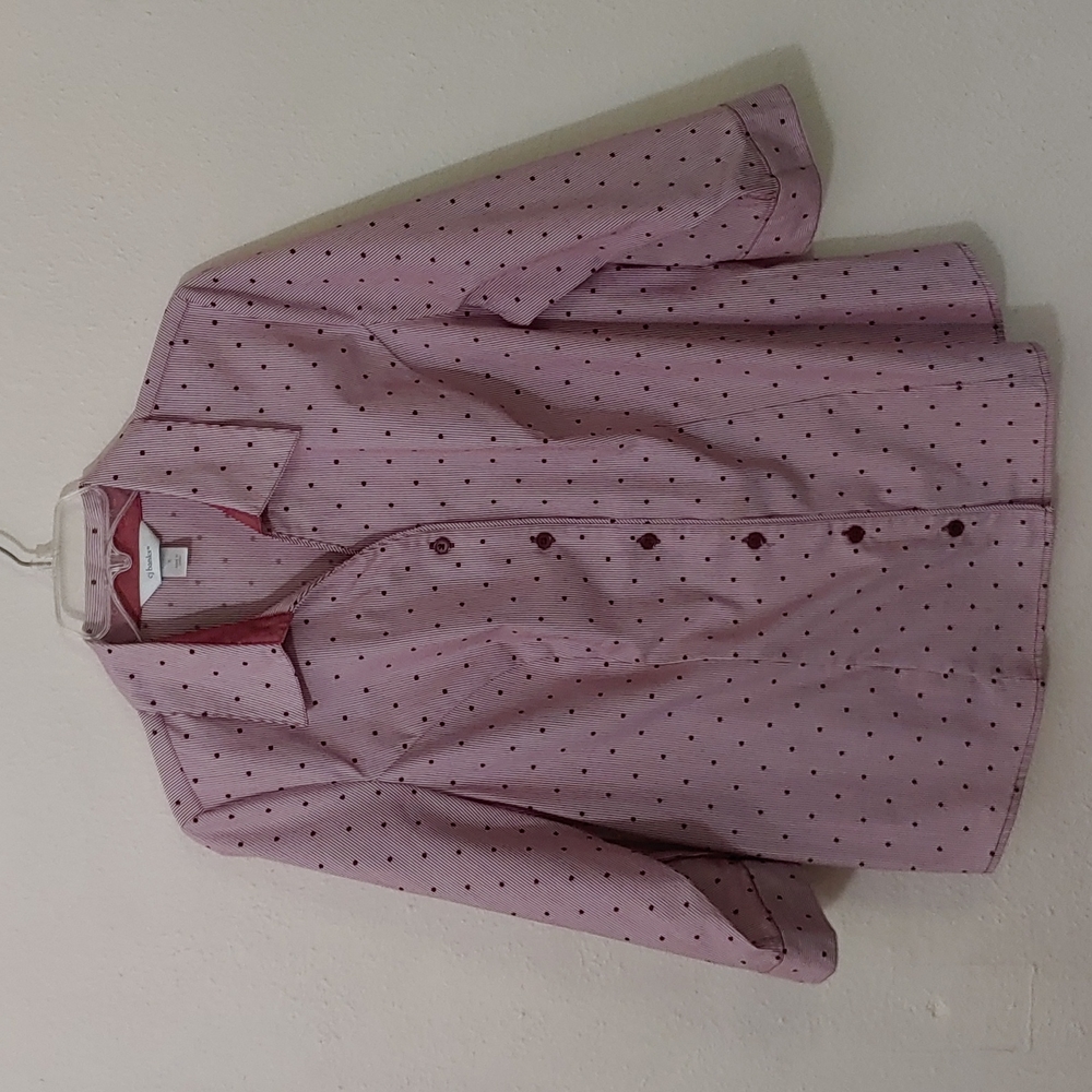 cj banks Women's Size X Striped Button Down